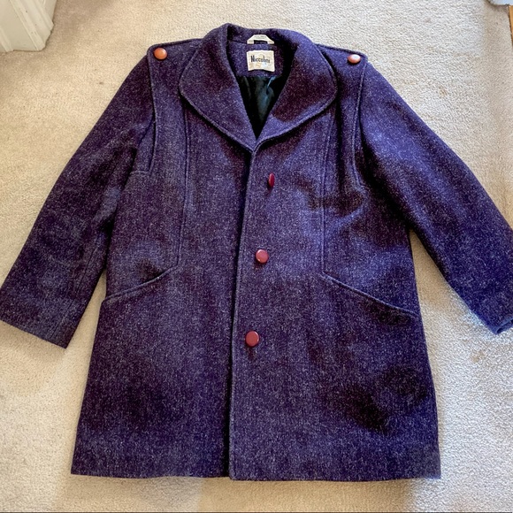 Purple pea coat. - Picture 1 of 2